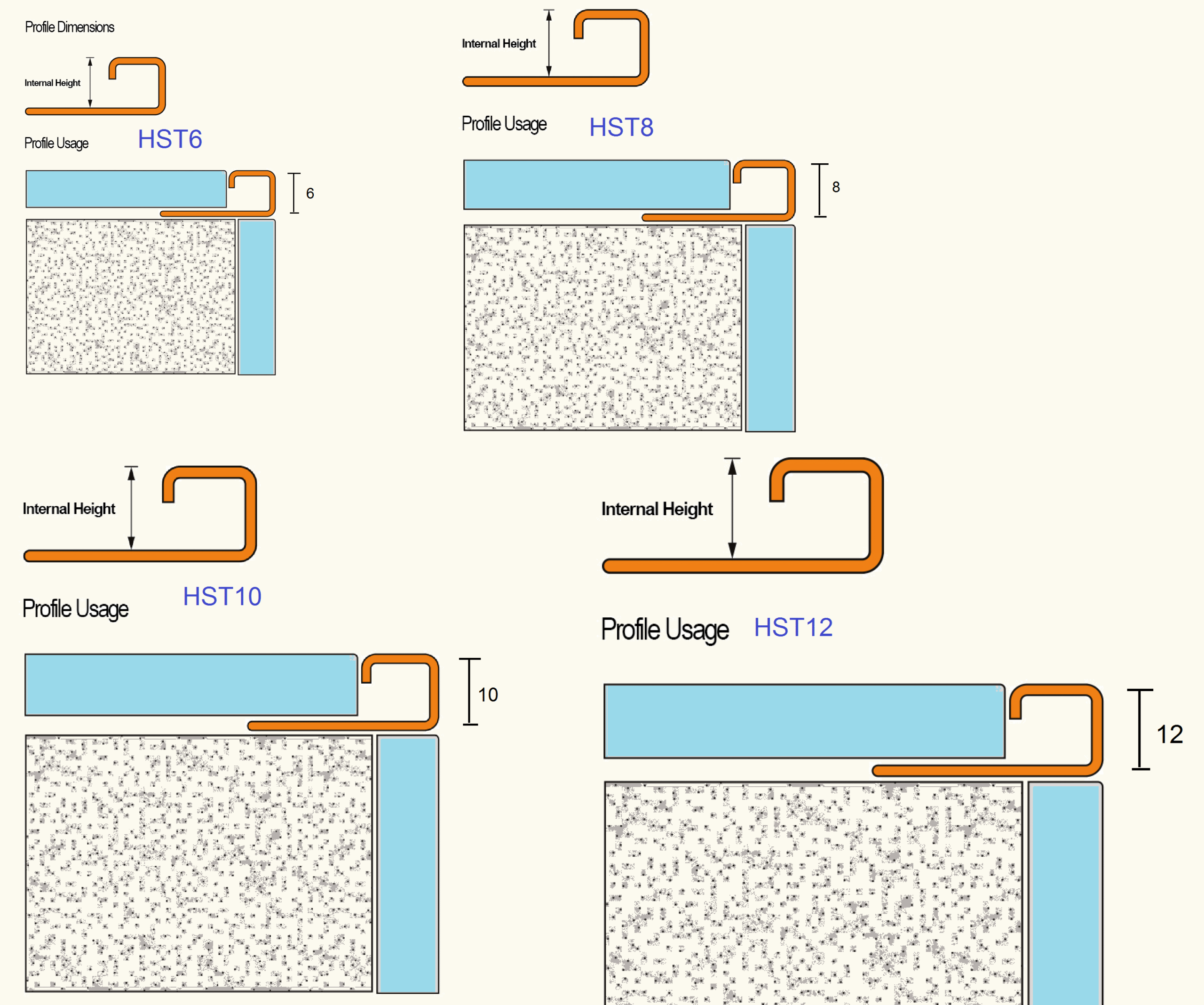 Square Tile Trim Stainless Steel 8-10-12-14 HiTechCons Stainless Steel Square Tile Trim Size scaled