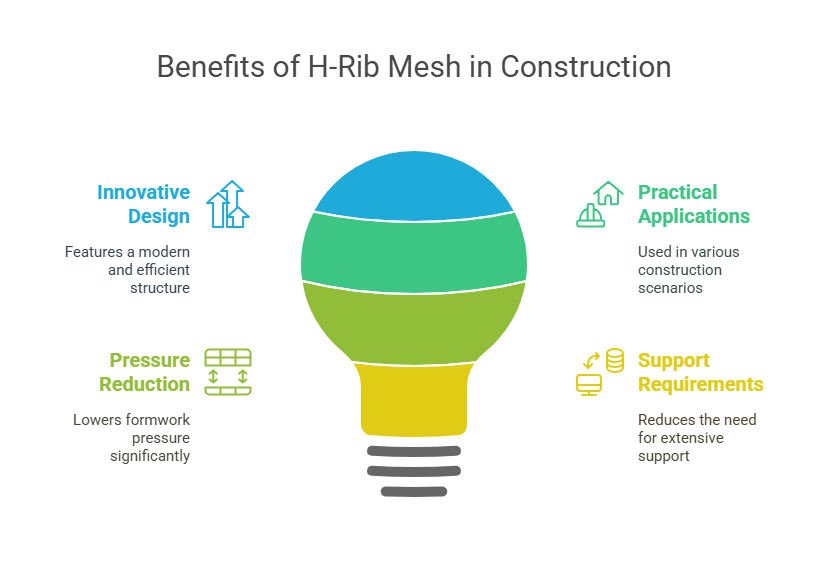 H-Rib Mesh For Concrete Works sử dụng copha đúng kỹ thuật